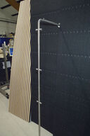 Bøjlestang/stumtjener, rustfrit stål ca. H170cm