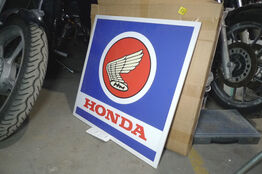 LED-lysskilt m/HONDA logo 60x60cm m/fjernbetjening 230V
