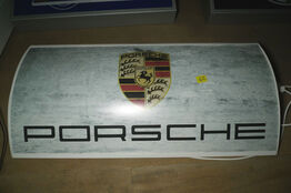 LED-lysskilt m/PORSCHE logo ca. 90x42cm 9W 230V