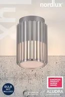 2 stk. nordlux matrix udendørs loftlampe alu(ubrugt)