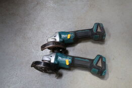 2 stk. akku vinkelslibere MAKITA DGA506