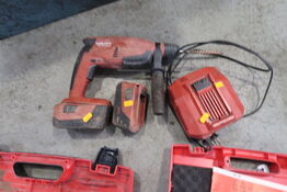 Akku slagboremaskine HILTI TE 2-A22 med 2 stk. batterier og lader