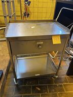 Small stainless steel trolley