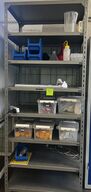 Shelf unit with various laboratory items