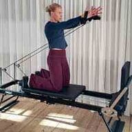 ASG Foldbar Alu Pilates Reformer Maskine (Sort)