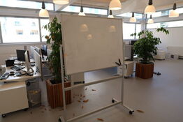 Whiteboard på stativ
