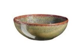 12 stk. Skål stentøj brun 160 mm Rustik