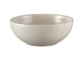 18 stk. Skål stentøj råhvid 160 mm Rustik