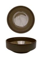 12 stk. Skål stabelbar stentøj valnød 115 mm Rustik