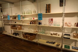 Div. Pyntegenstande, glas, baser til kubus stager m.m.