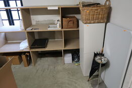 Klapbord, skab, kurve, spots m.m.