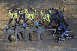 13 stk. Svejsetænger/tvinger