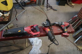 3 stk. MILWAUKEE elværktøj