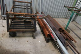 Div. rå stålemner inkl. vogn