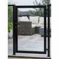 Superroof Smart Fence modul 95 havelåge, til læhegn, H95 cm, røgfarvet 