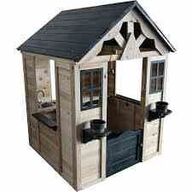 SpinOut legehus i træ Mål: : L112xB106x H144 cm 