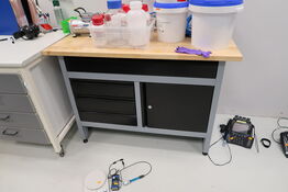 Værktøjsbord med div. Værktøj m.m.