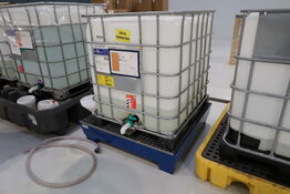 Spildekar med palletank