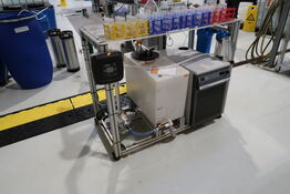 Teststation med recirculator VWR, Pumpe CALPEDA MXHL 205/B, div. Filtre m.m.