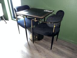 1. Stk. Cafe borde, 2. Stk. Stole i Stof