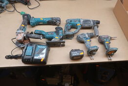 Borehammer, boremaskine mv.  MAKITA  Model: DDF 484, DHR 202, DJV 181, DTM51, DGA 506, DC18RC