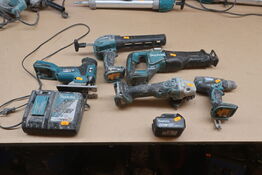 Vinkelsliber, boremaskine mv.  MAKITA  Model: DGA 506, DJR 187, DCG 110, DJV 181, DC18RC