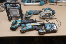 Stiksav, boremaskine mv.  MAKITA  Model: DFR 550, DJR 187, DML 805, DHR 202, DHS 680, DC18RC