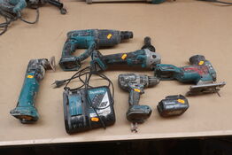 Vinkelsliber, boremaskine mv.  MAKITA  Model: DGA 506, DHP 484, DHR202, DTM51, DC18RC