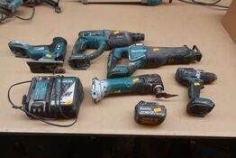 Stiksav, borerhammer mv.  MAKITA  Model: DJV 181, DHR 262, DJR 187, DTM 51, DDF 484, DC18RC