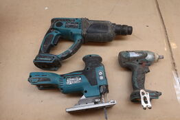 Dyksav, boremaskiner mv. MAKITA  Model: IGEN 10/ 2017, DJV 181, DHR202