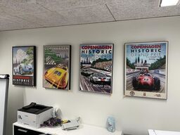 4. Stk. Plakater m. Bil motiv