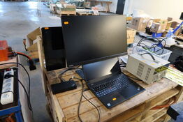 Computerskærm LENOVO, bærbarcomputer LENOVO ThinkPad T580 samt dockingstation
