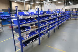 12 fag lagerreoler uden indhold