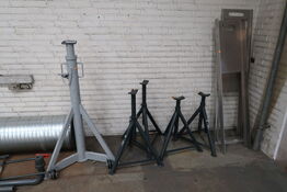 5 stk. donkraft AC 8000 KG m.fl.