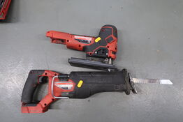 2 stk. akku håndværktøj MILWAUKEE M18 FSZ, M18 FBJS