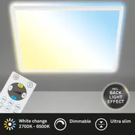 4 stk. casalux led slim panel m. remote hvid ø 29,3 cm(ubrugt)