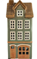 4 stk. Det Gamle Apotek hus til fyrfadslys H 20cm