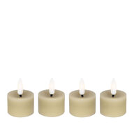 6 pk. Cozzy LED bloklys Sand med fjernbetjening udendørs 3 stk.