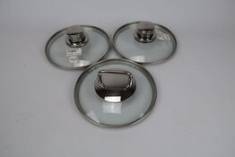 3 stk. Grydelåg 16 cm 