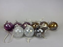 9 stk. ass. Specktrum Glasdekoration