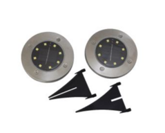 9 pk. Led Havespots Udendørs M Solcelle Funktion 2 Pak 