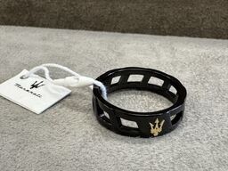 Fingerring MASERATI ICONIC RING W/ IP BLK&IP YG TRIDENT SZ27