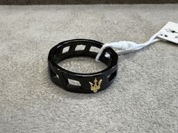 Fingerring MASERATI ICONIC RING W/ IP BLK&IP YG TRIDENT S19