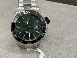 Armbåndsur  MASERATI COMPETIZIONE 43 MM 3H GREEN DIAL SS BR