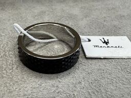 Fingerring MASERATI ICONIC RING BAND SS BLACK SZ21