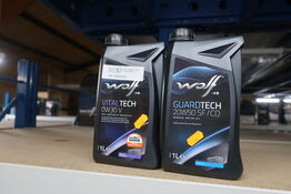 2 stk. motorolie WOLF 