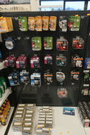 Diverse batterier samt lygter 