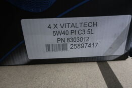 4 stk. motorolie WOLF 5W40 PI C3 5L