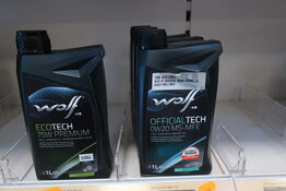 3 stk. motorolie WOLF 0W20 samt gearkasseolie 75W premium 