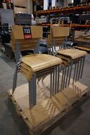 8 stk Stabelbare stole 